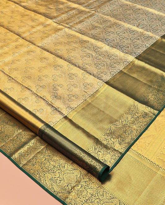 Green Kanchipuram Tissue Silk Saree