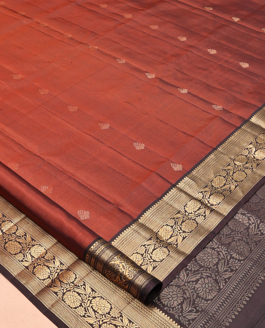 Rust Mayuri Soft Silk Saree