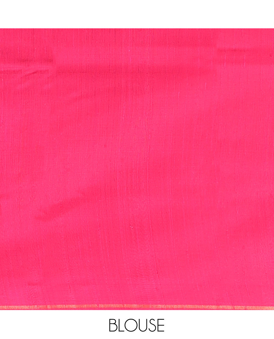 Pink Dupion Saree