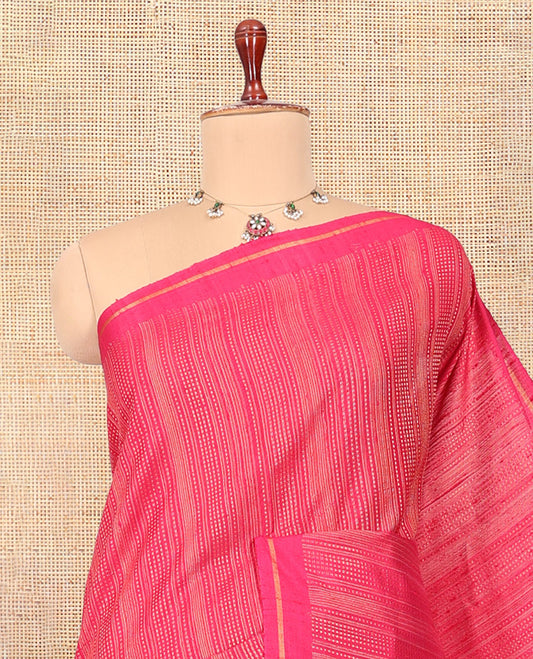Pink Dupion Saree