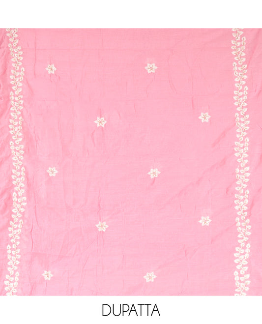 Gajri Pink Material Chudidar Set
