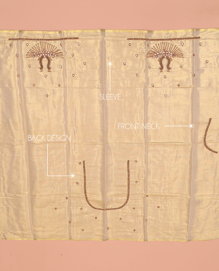 Sandal Aari Blouse Material