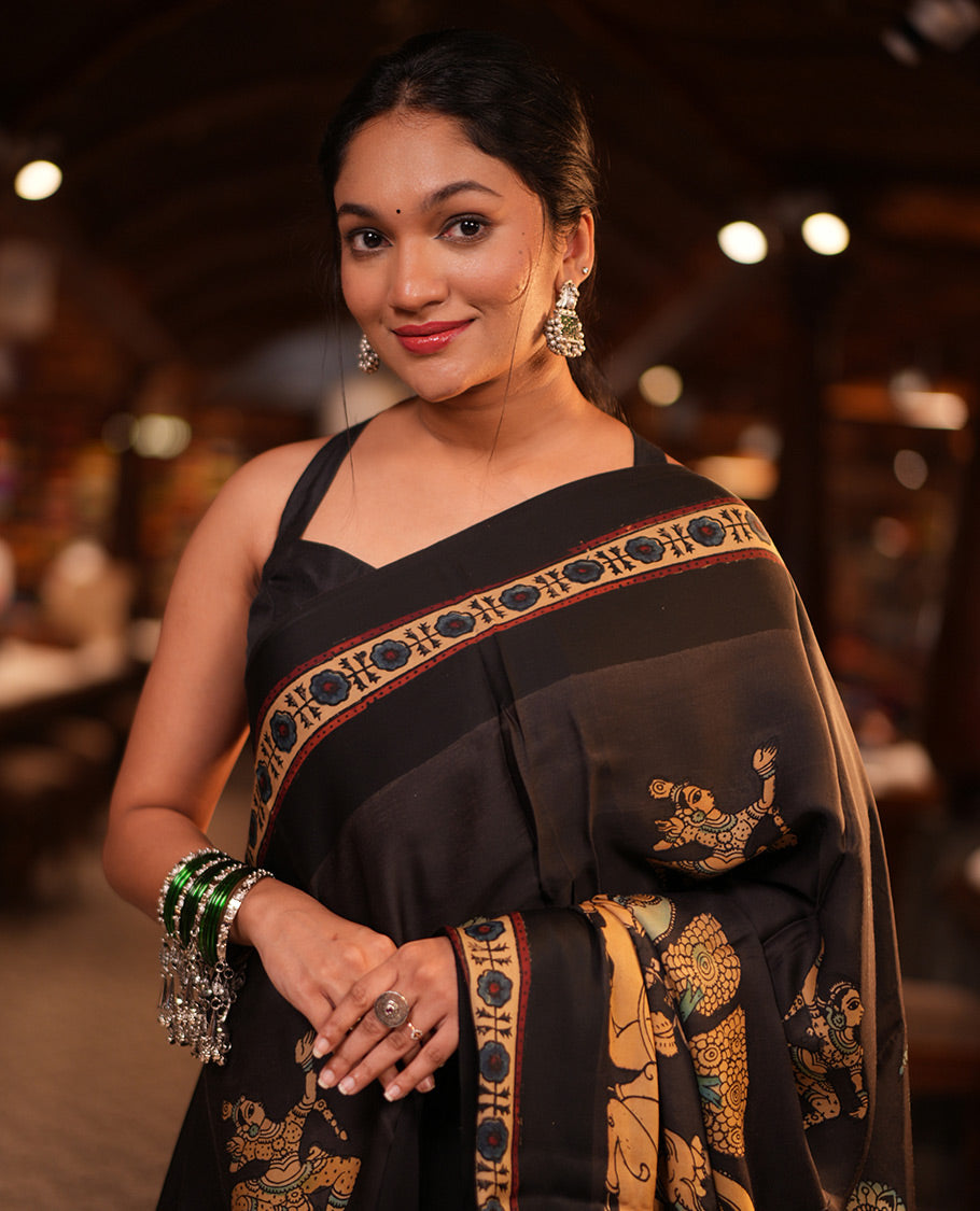 Black Modal Silk