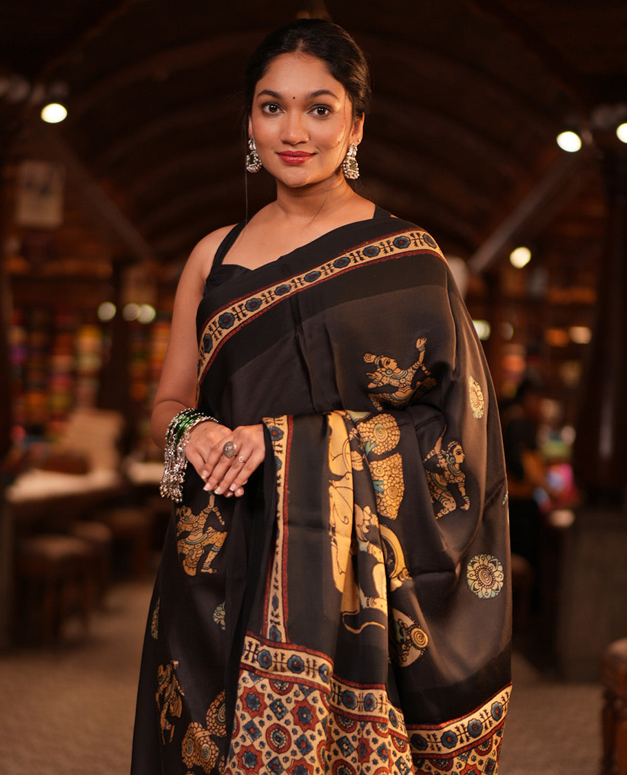 Black Modal Silk