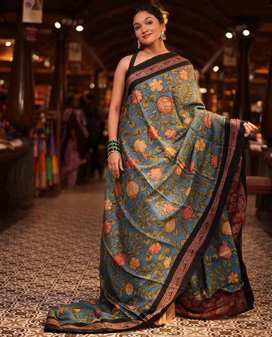 Blue Modal Silk