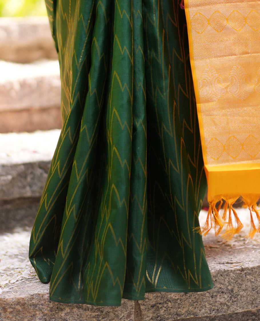 Green Vasundhara Saree