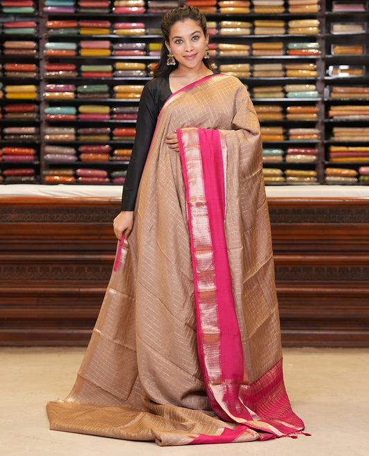 Chikku-Rani Assam Silk Saree
