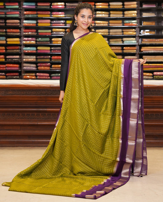 Green Assam Silk Saree
