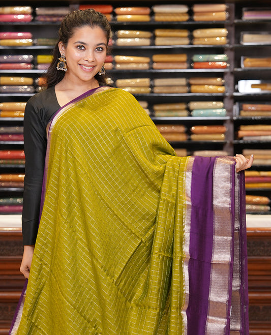 Green Assam Silk Saree