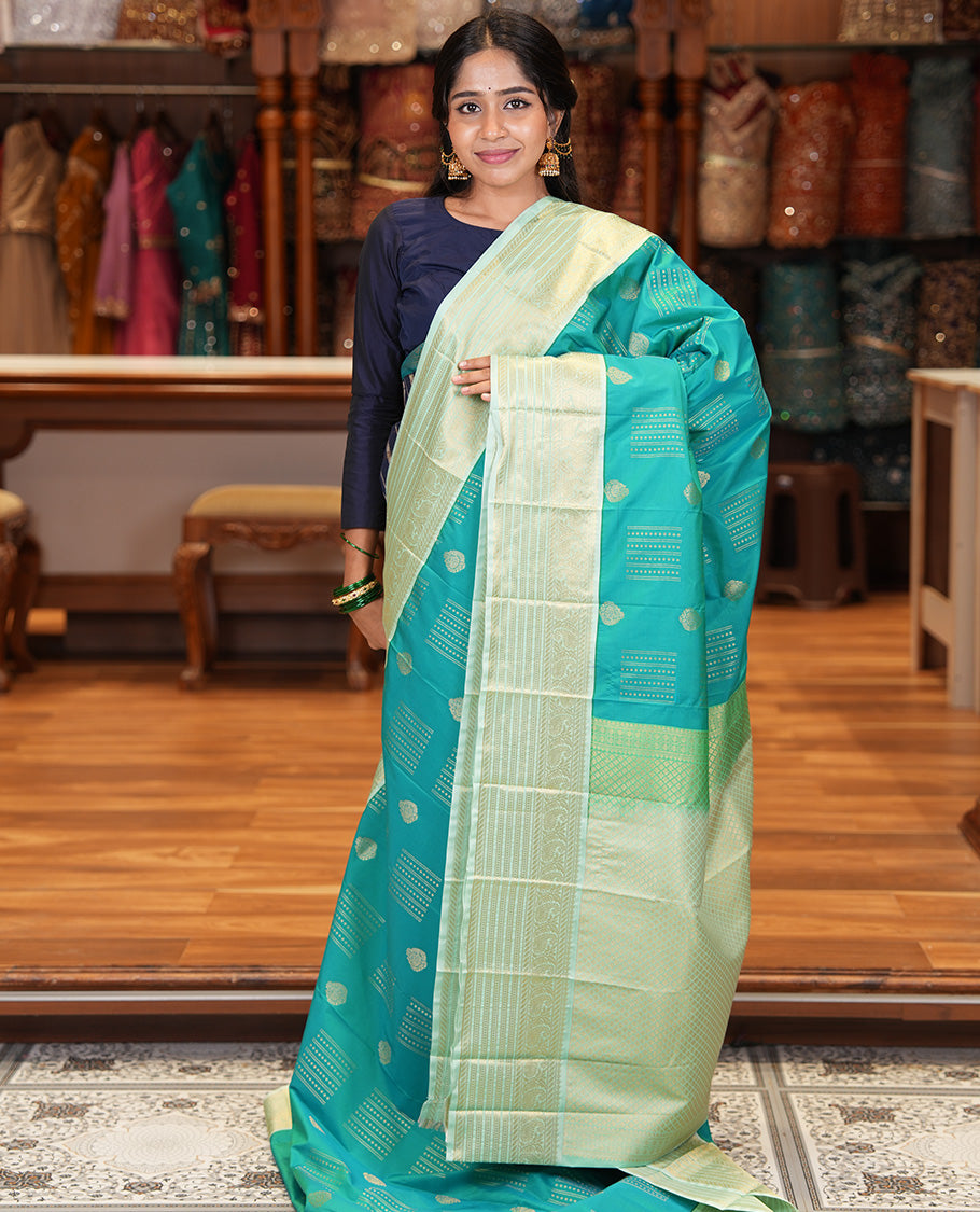 Rexona Green-Pista Green Budget Silk Saree