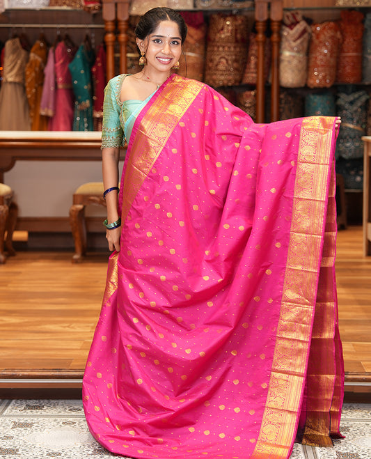 Rani Pink Budget Silk Saree