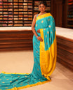 Blue Buttas Mysore Silk Saree