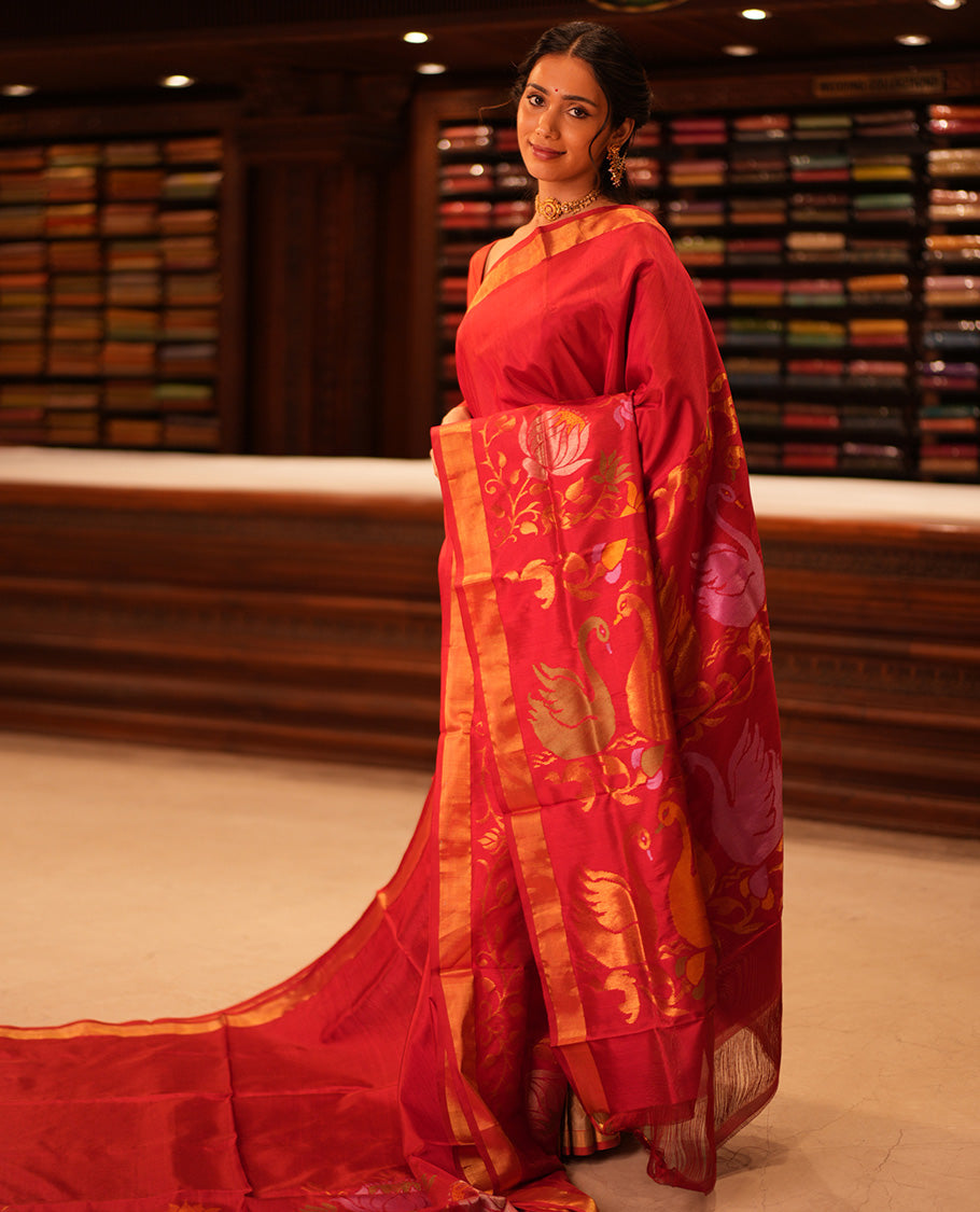 Red Uppada Silk Saree