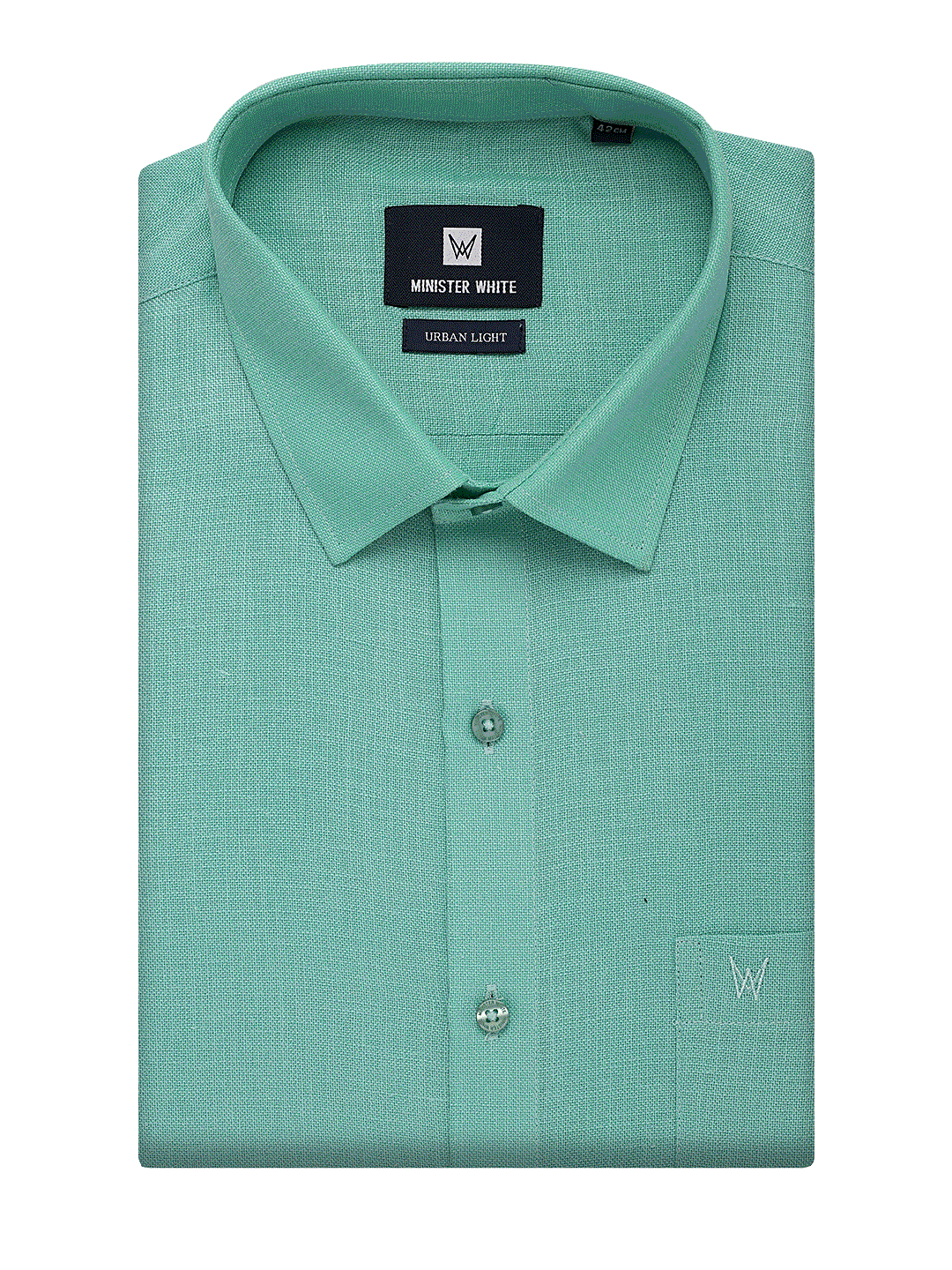 Mens Cotton Regular Fit Mint Colour Shirt Urban Light
