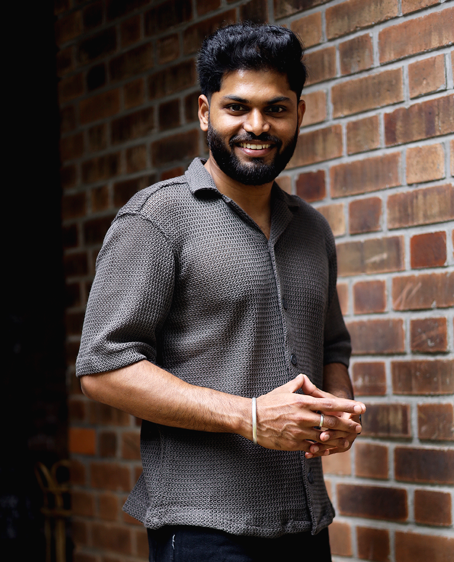 Brown Cotton-Blended Crochet Casual Shirt Features Half Sleeves, a Regular Fit, a Cuban Collar, and a Regular Length