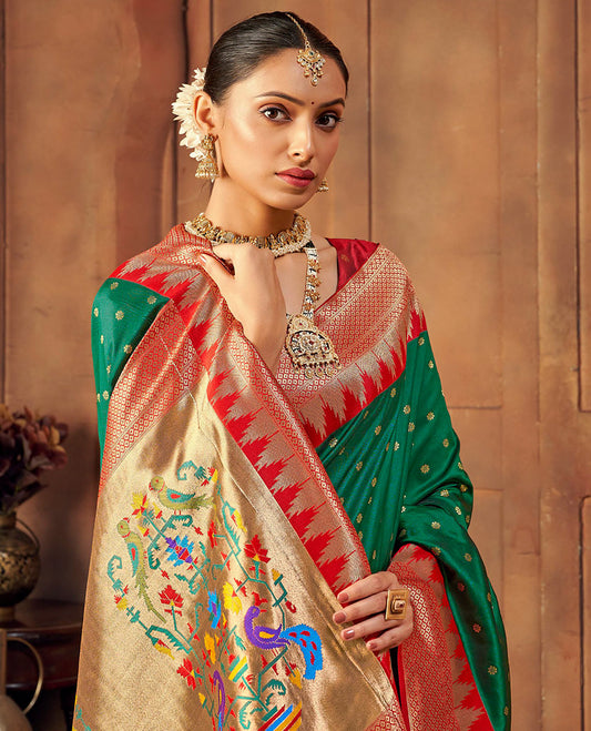 Green Buttas Designer Catalog Saree
