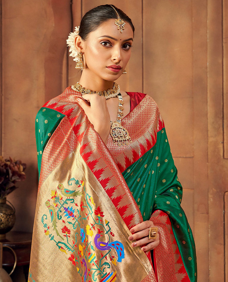 Green Buttas Designer Catalog Saree