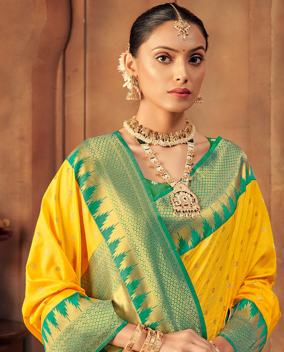 Yellow Buttas Designer Catalog Saree