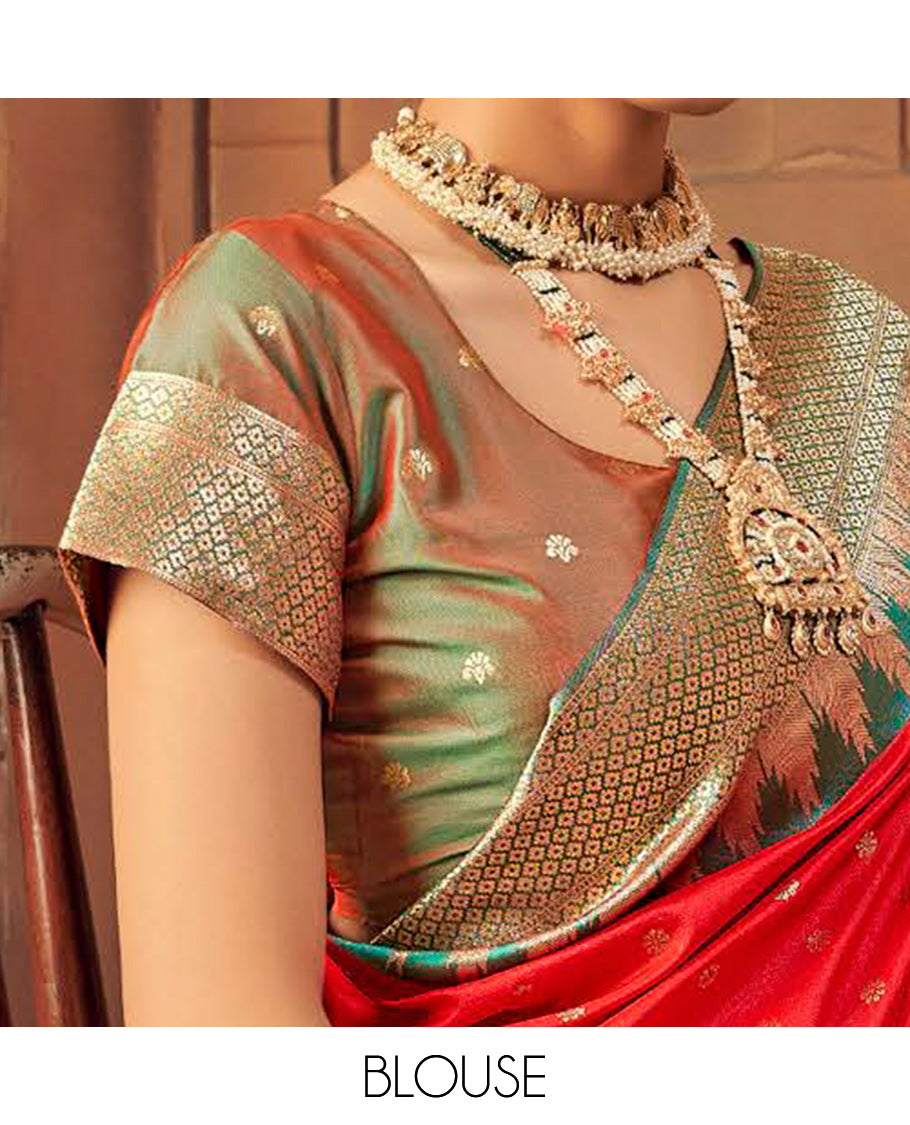 Red Buttas Designer Catalog Saree