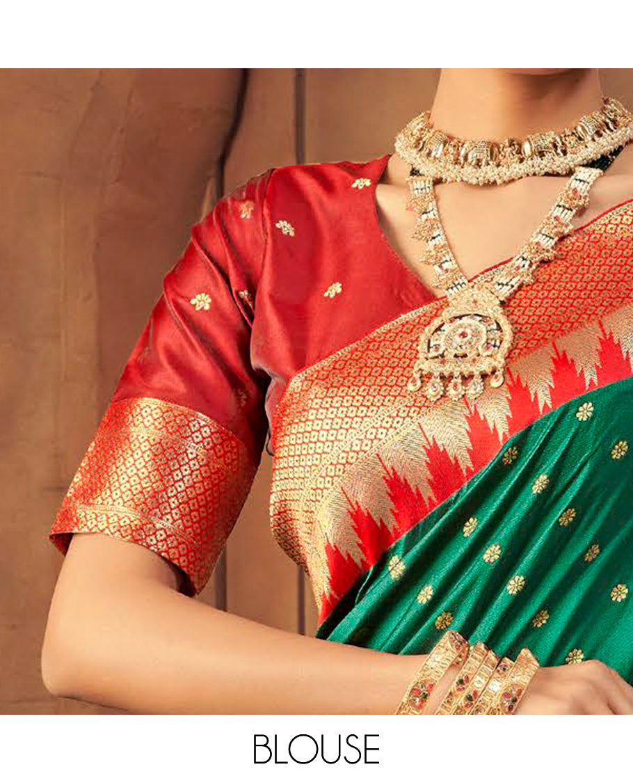 Green Buttas Designer Catalog Saree