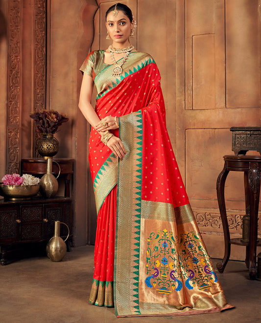 Red Buttas Designer Catalog Saree