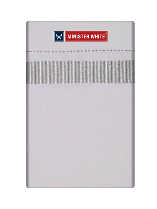 Mens Cotton White Single Layered Dhoti with Silver Jari Border - Advik
