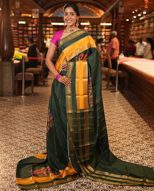 Green Mysore Silk Saree