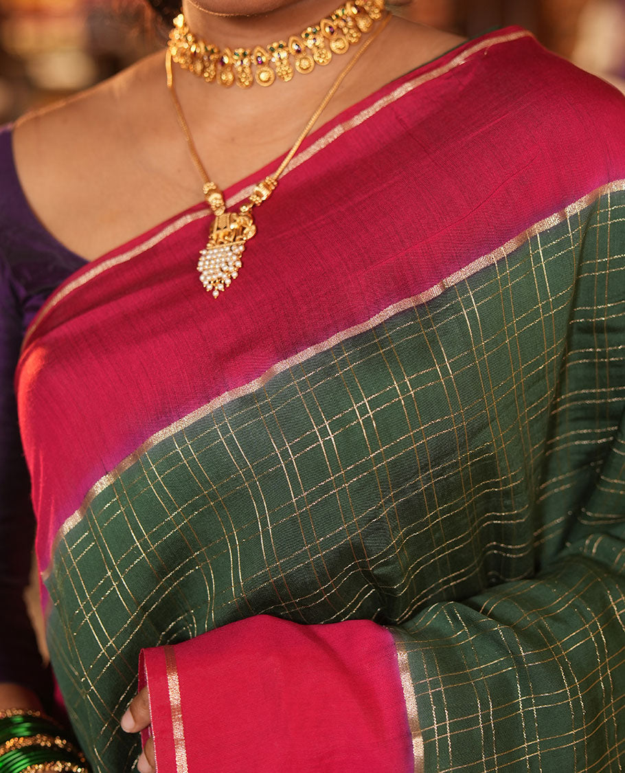 Green Assam Silk Saree