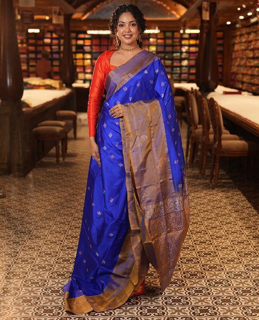 Blue Uppada Silk Saree