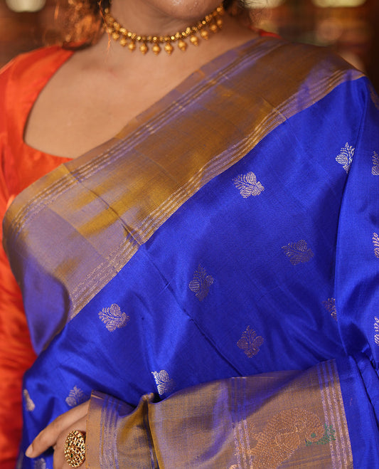 Blue Uppada Silk Saree