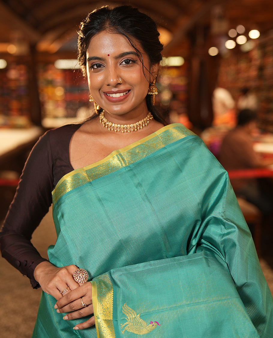 Blue Kanchi Silk