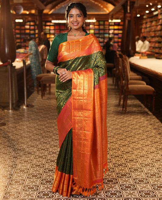 Green Kanchi  Silk
