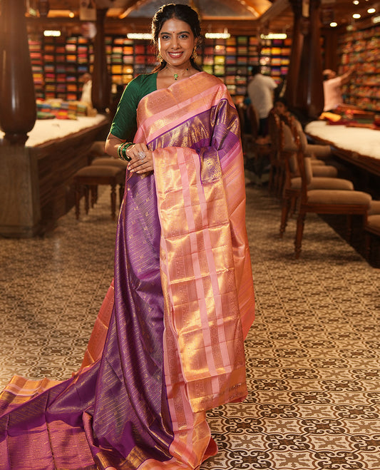 Purple Kanchi Silk