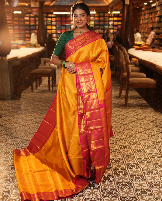 Yellow Kanchi Silk