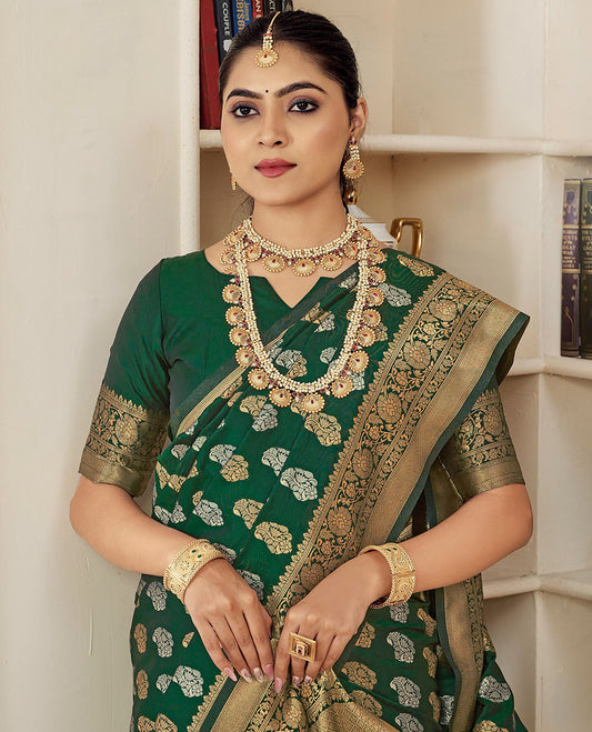 Green Designer Catalog Saree