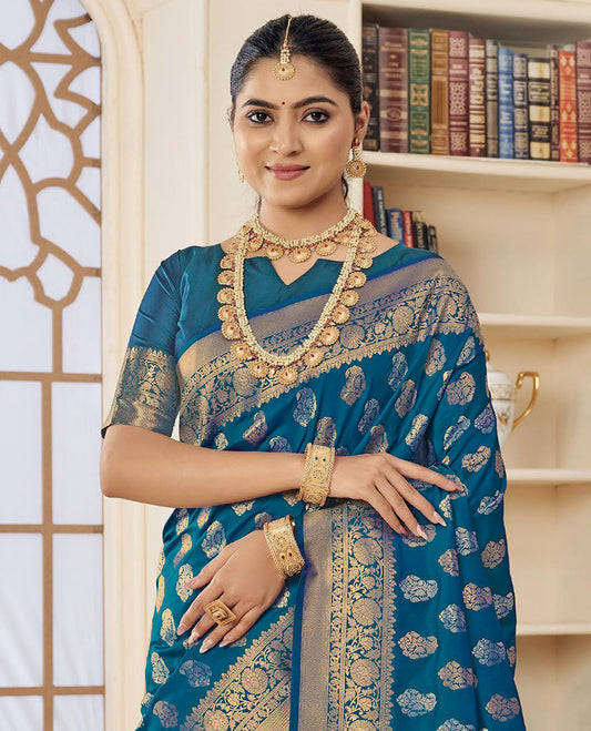 Blue Designer Catalog Saree