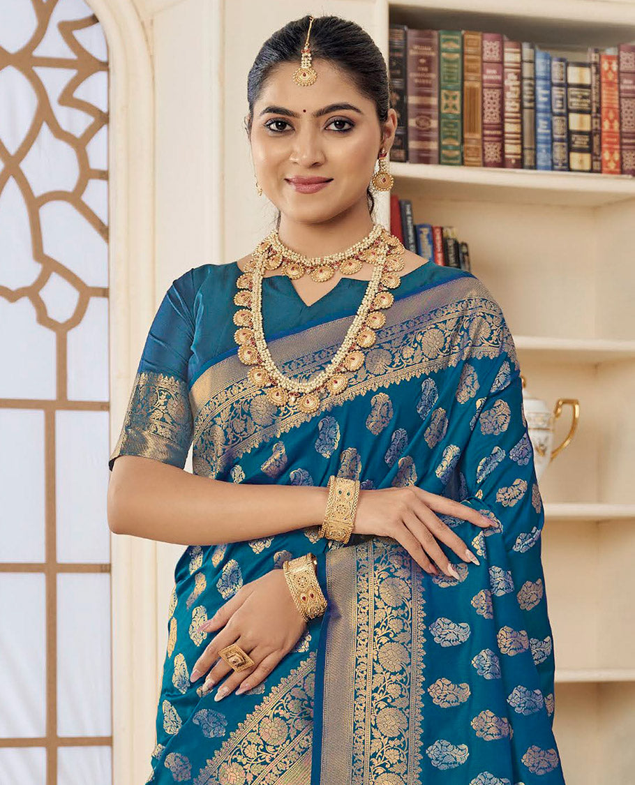 Blue Designer Catalog Saree
