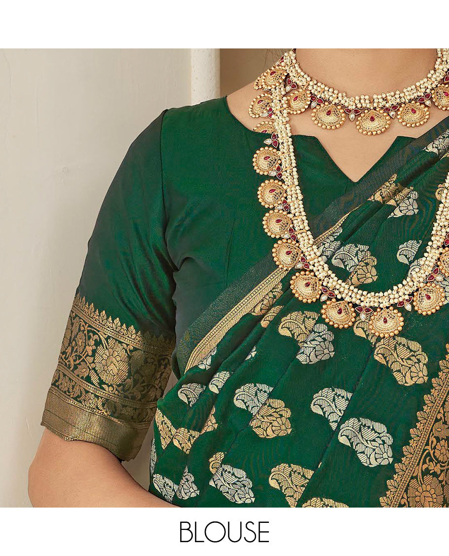 Green Designer Catalog Saree