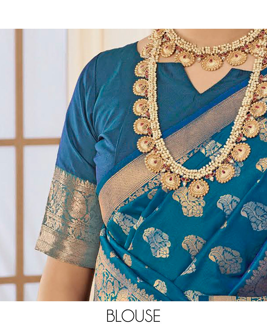 Blue Designer Catalog Saree