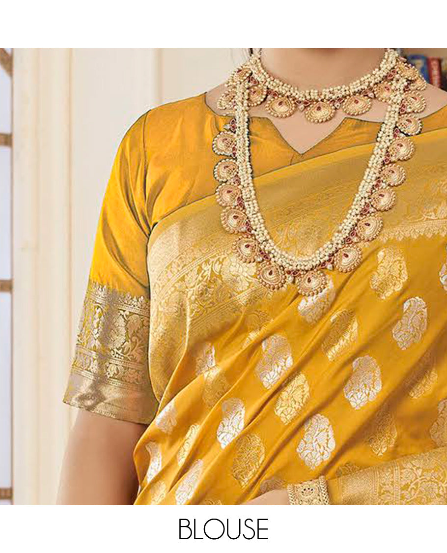Yellow Designer Catalog Saree