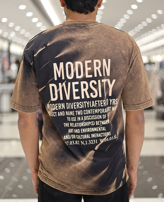 Black Cotton-Blended T-Shirt, Elevated with Typography Print, Comes with a Crew Neck, Half-Sleeves, Oversized Fit, and Long Length