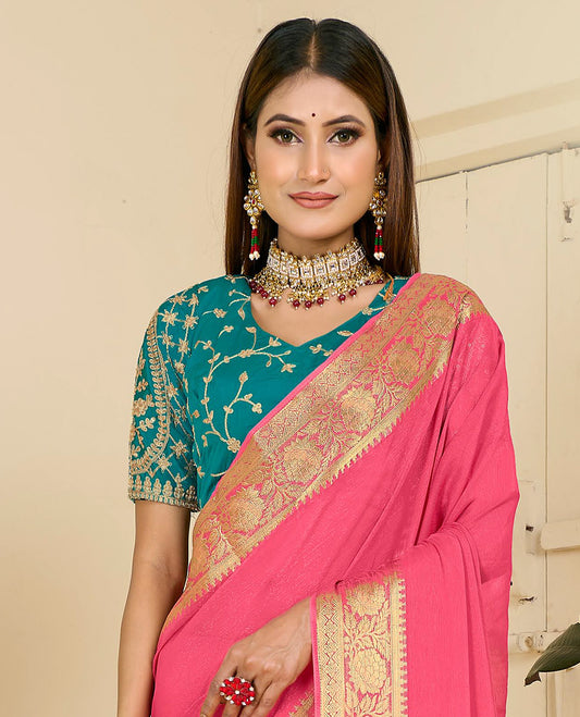 Pink Designer Catalog Saree