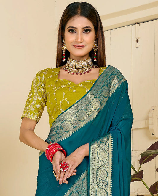 Blue Designer Catalog Saree