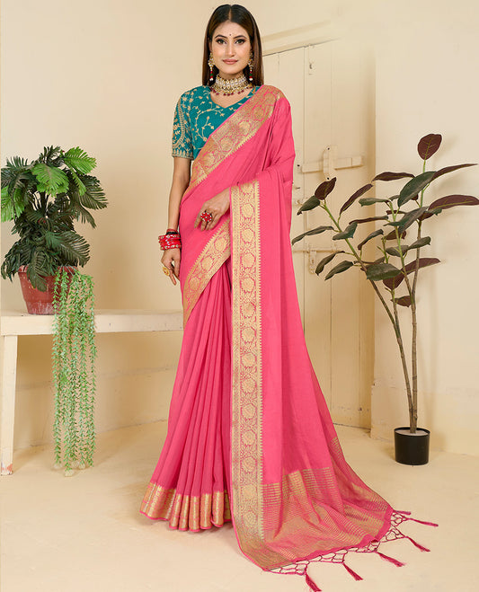 Pink Designer Catalog Saree