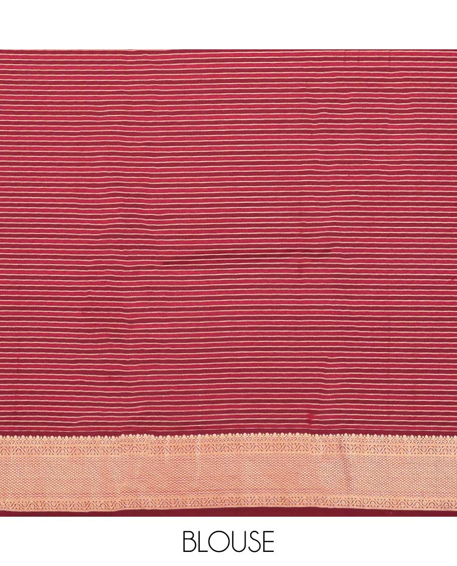 Pink zari design Vasundhara elite silk saree,  contrast traditional zari design border & intricate pallu
