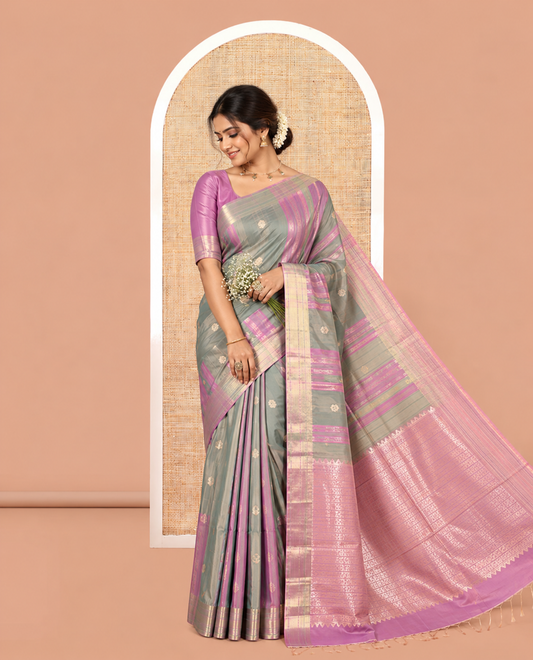 Rama Semi-Soft Silk Saree