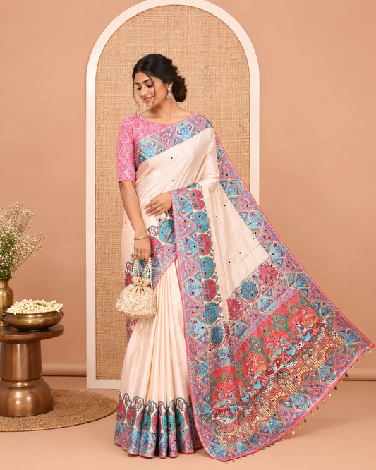 Light Chikku Masakali Saree