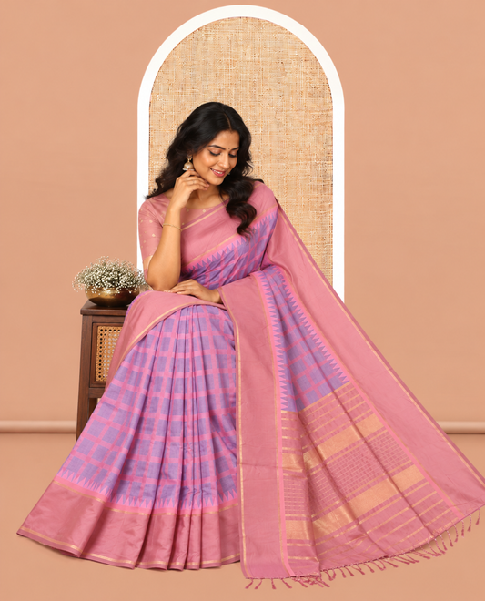Lavender Elite Soft Silk Saree